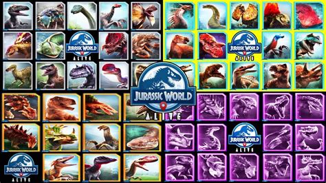 Jurassic World Alive Dinosaurs Map