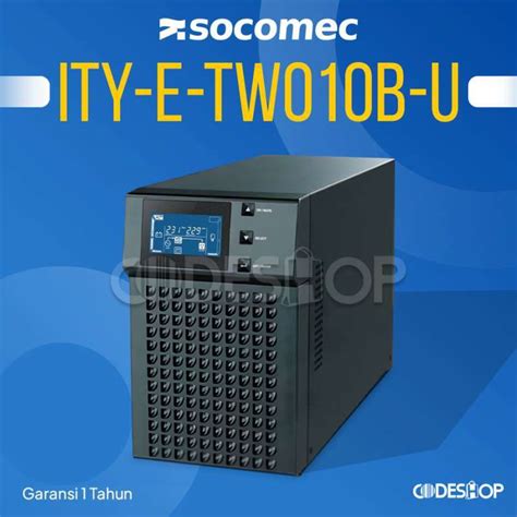 Promo Ups Komputer Socomec Ityse 1000va 800 Watt Ity-e-tw010b-u Non Ce Diskon 4% Di Seller ...