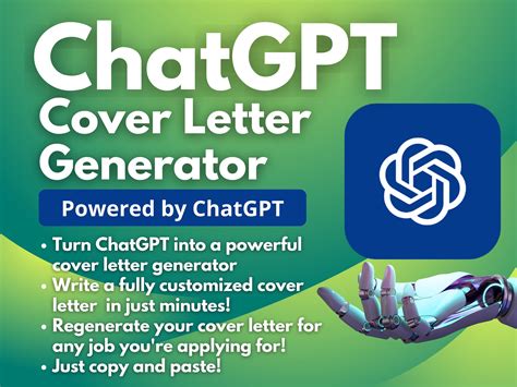 Chatgpt cover letter generator build a cover letter with chatgpt personalized recommendations ...