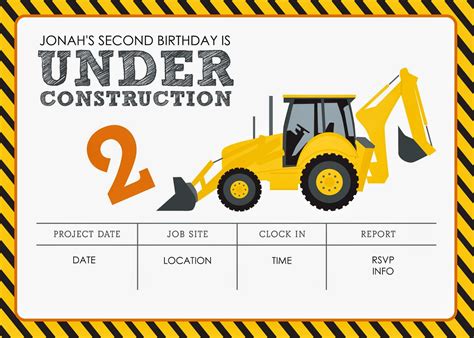 Construction Themed Birthday Party FREE Printables | Jacqueline Dziadosz, Invitations & Design