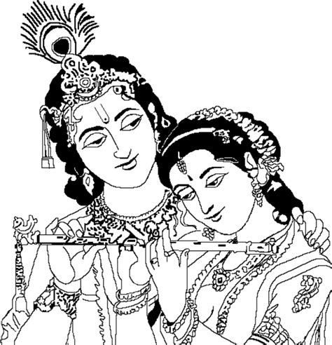 Lord Krishna And Radha Clipart House