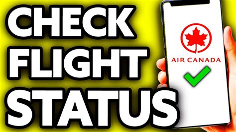 How To Check Air Canada Flight Status (Very EASY!) - YouTube