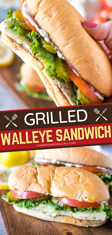 Grilled Walleye Sandwich in 2021 | Summer grilling recipes, Easy summer ...