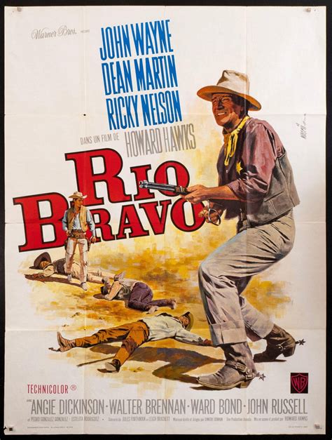 Rio Bravo Movie Poster 1969 RI German A1 (23x33)