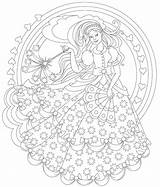 Princess Wand Coloring Page sketch template