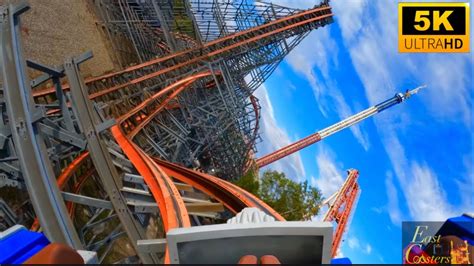 Wicked Cyclone POV Overhead 5K 60fps Six Flags New England Agawam, MA - YouTube