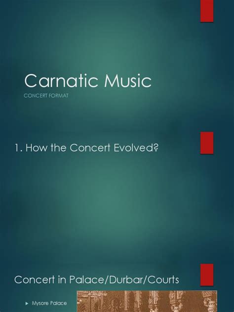 Carnatic Music: Concert Format | PDF | Classical And Art Music Traditions | Performing Arts