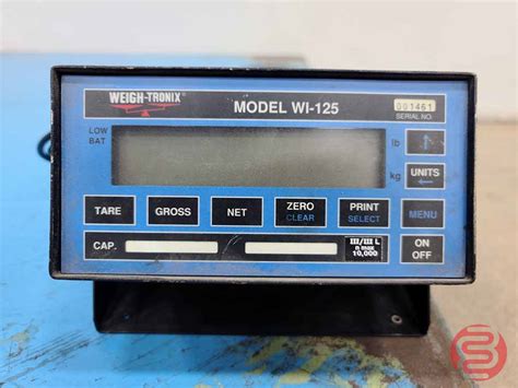 Avery Weigh-Tronix Model WI-125 Scale | Boggs Equipment