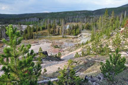 The two RV Gypsies enjoyed the mud pots at Yellowstone National Park