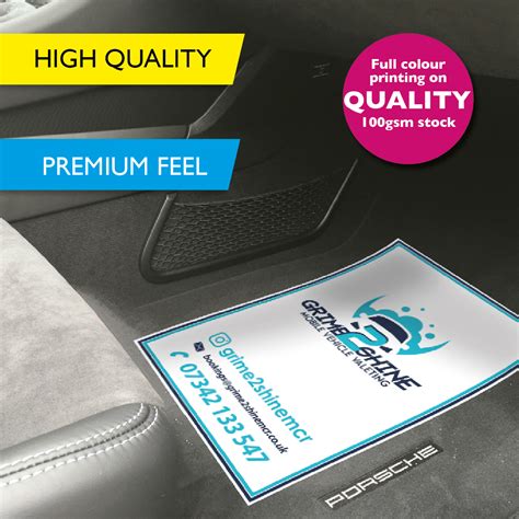 Branded Paper Car Mats | Perfect if you're a valeter.