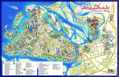 Abu Dhabi | Tourist map, Abu dhabi travel, Abu dhabi