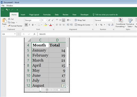 How to Put Excel Formulas in a Word Document | The Learning Zone