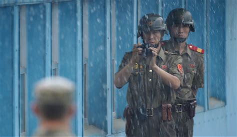 Watch: The moment a North Korean soldier made his daring escape to ...