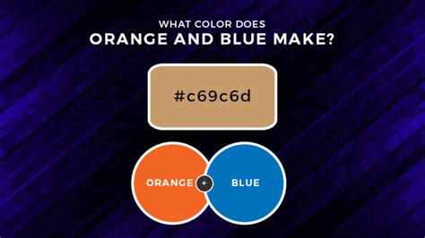 Blue and Orange Mixed! What Color Does Orange and Blue Make (Updated 2023)