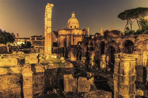 Premium Photo | Roman forum ruins in rome