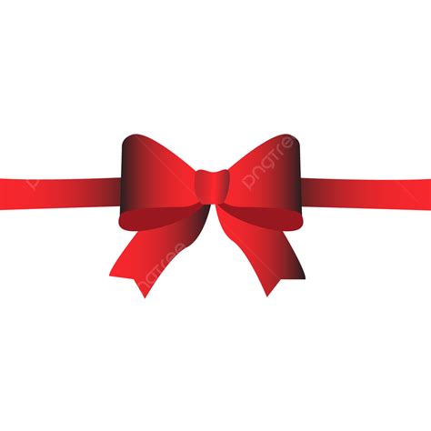 Red Gift Bow Vector Art PNG, Gift Bow Vector And Png, Bow, Gift, Png ...