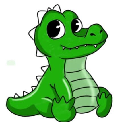 Cute Alligator Drawing