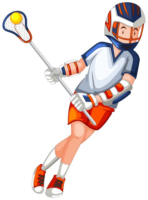 A male lacrosse player 669194 Vector Art at Vecteezy