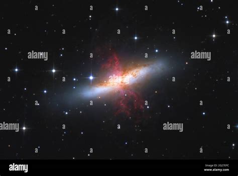 Messier 82, a starburst galaxy Stock Photo - Alamy