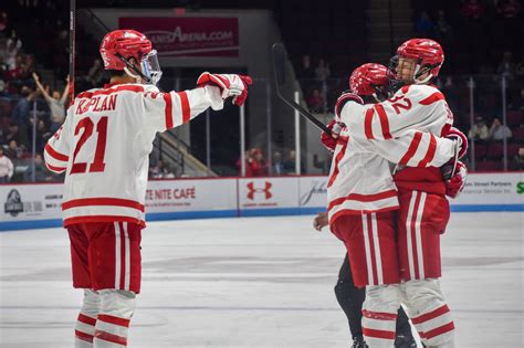 Men’s Hockey: Lane Hutson scores twice, Terriers win Hockey East ...