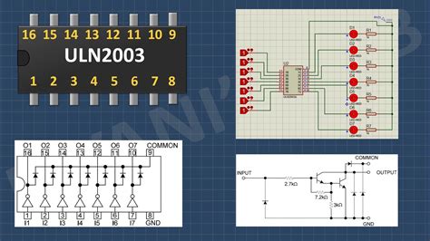 What is ULN2003 IC | How UNL2003 IC Works - YouTube