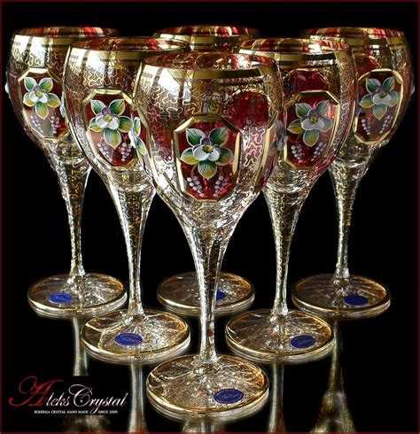 Bohemia Crystal Wine Glasses Made In Czechoslovakia - Michelle Writesya