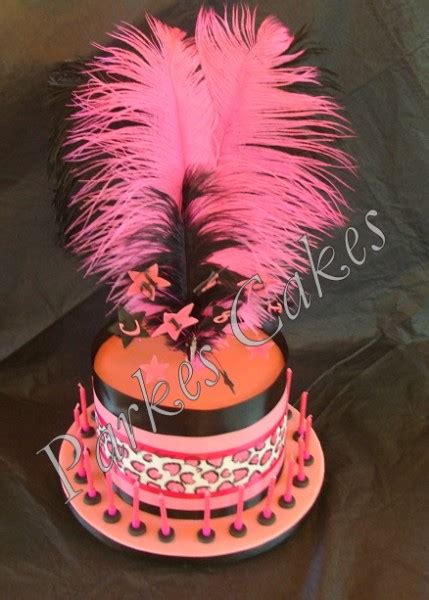 pink leopard print cake