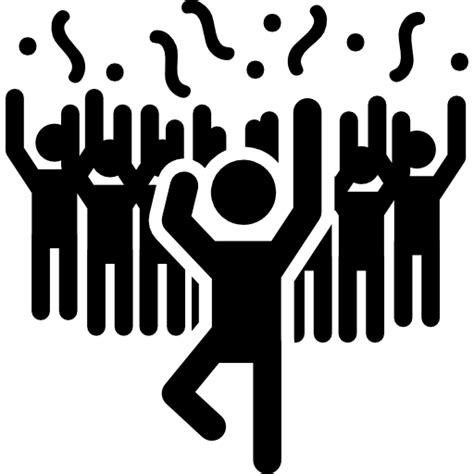 Man In A Party Dancing With People free vector icons designed by ...