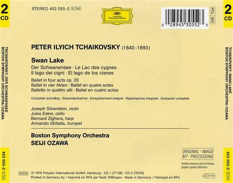 Boston Symphony Orchestra, Seiji Ozawa - Peter Ilyich Tchaikovsky: Swan Lake, Op. 20 (1979) 2CDs ...