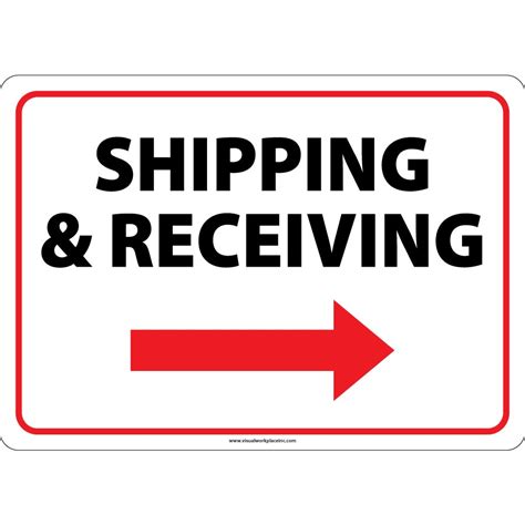 Shipping & Receiving Signs - Visual Workplace, Inc.