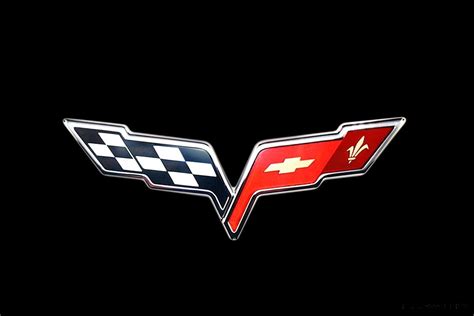 2005 Corvette Crossed Flag Logo