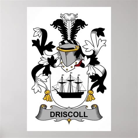 Driscoll Family Crest Poster | Zazzle