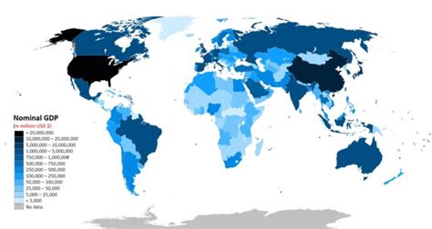 Countries by nominal GDP (2020) - Learner trip