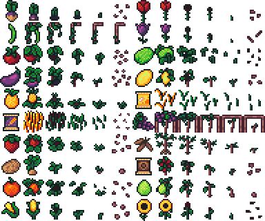 Farming crops 16x16 | OpenGameArt.org