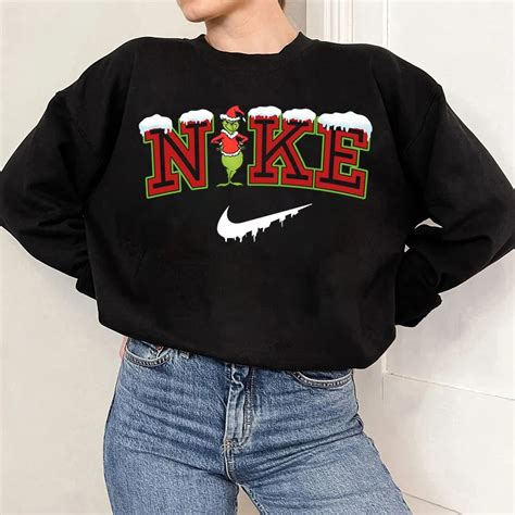 Snow Nike Logo X Grinch Funny Christmas Trendy 2022 Unisex Sweatshirt | ubicaciondepersonas.cdmx ...