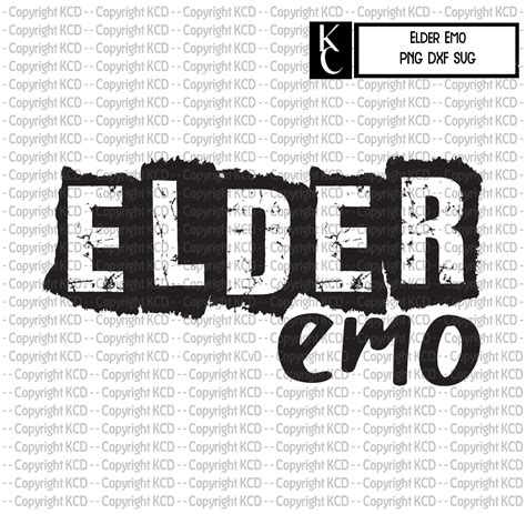 Elder Emo T Shirt Design SVG DXF PNG - Etsy | T shirts with sayings, Emo, Shirt designs