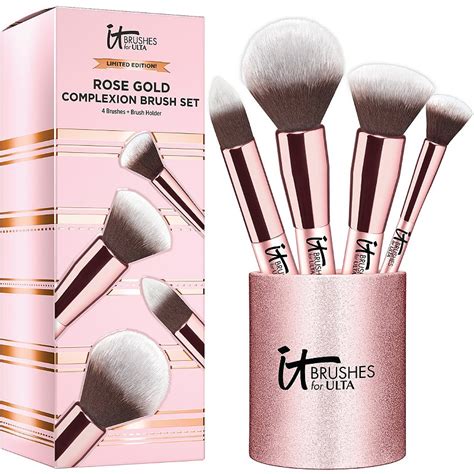 IT Cosmetics Brushes For Ulta Rose Gold Complexion Brush Set - Review and Swatches | Chic moeY