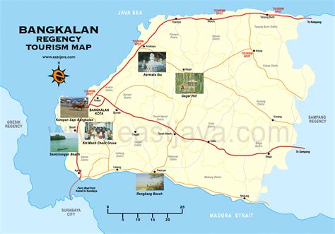 Bangkaan Madura Map - Peta Kabupaten Bangkalan