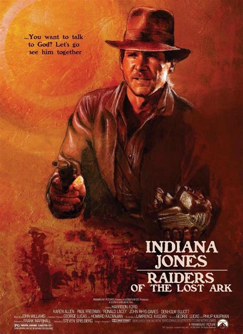 "Raiders of the Lost Ark" poster art (not my artwork and not sure who ...