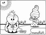 Frozen Yogurt Pages Coloring sketch template