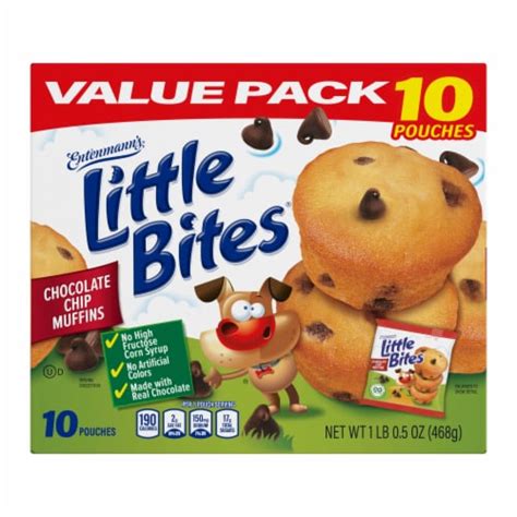 Entenmann's Little Bites Chocolate Chip Mini Muffins, 10 pc / 16.5 oz - Kroger