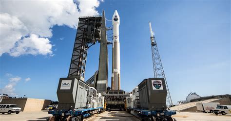 Atlas V rocket launches from Cape Canaveral with NASA satellite