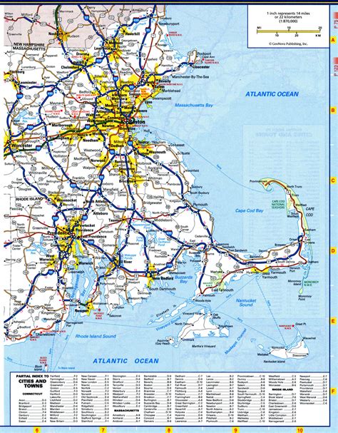 Map of Rhode Island roads and highways.Free printable road map of Rhode ...