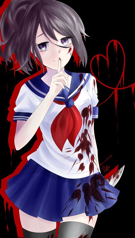 Yandere-chan [Fanart] I did! | Yandere manga, Yandere girl, Yandere simulator fan art