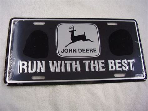 Purchase JOHN DEERE RUN WITH THE BEST LICENSE PLATE NEW in Horsham ...