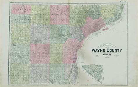 Detailed official atlas of Wayne County, Michigan : containing general maps of Wayne County and ...