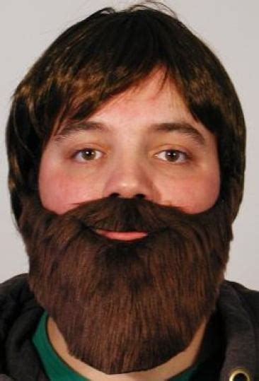 Alan Garner Beard and Mustache Brown The Hangover 1 2 3 Zach Galifianakis - Walmart.com