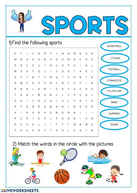 Sports online worksheet for TERCERO DE PRIMARIA. You can do the exercises onlin… | English ...