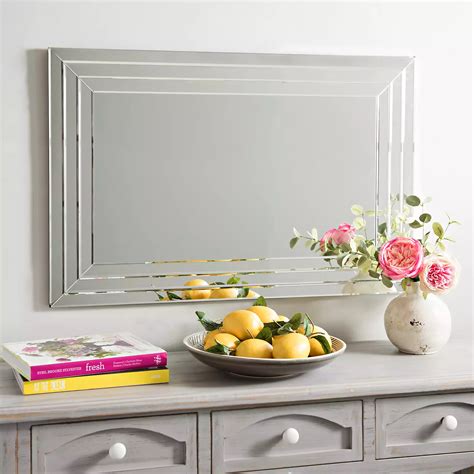 Infinity Frameless Wall Mirror, 24x36 in. | Kirklands