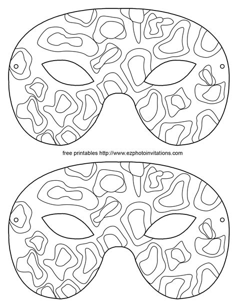 free printable masquerade masks | Masquerade mask template, Mask template printable, Masks ...